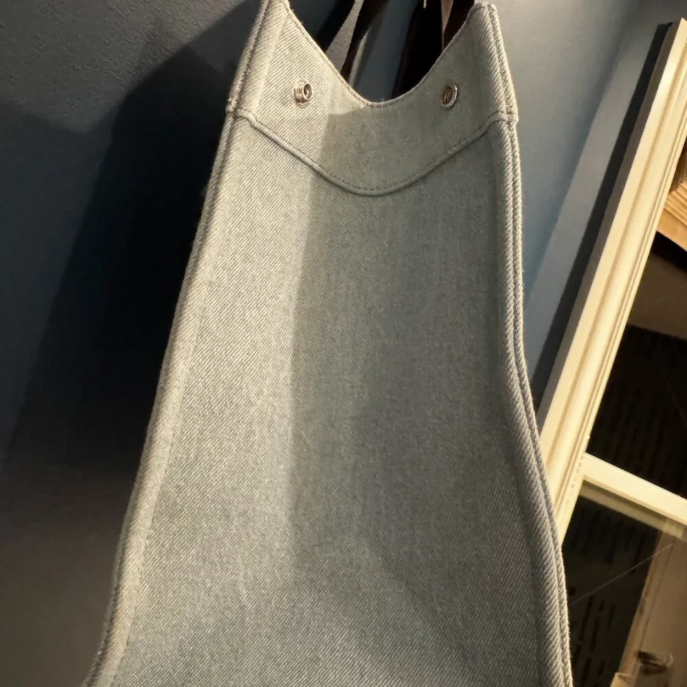 Rue de Verneuil L light denim chambray tote
